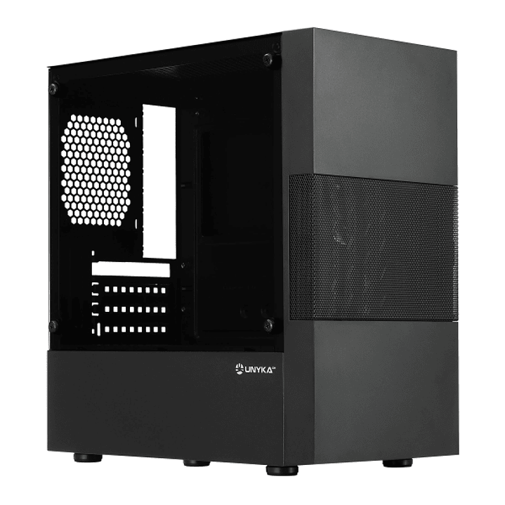 Unykach Aero C25 Caja MicroATX - Fuente de Alimentacion 500W Incluida - Tamaño Disco Soportado 3.5