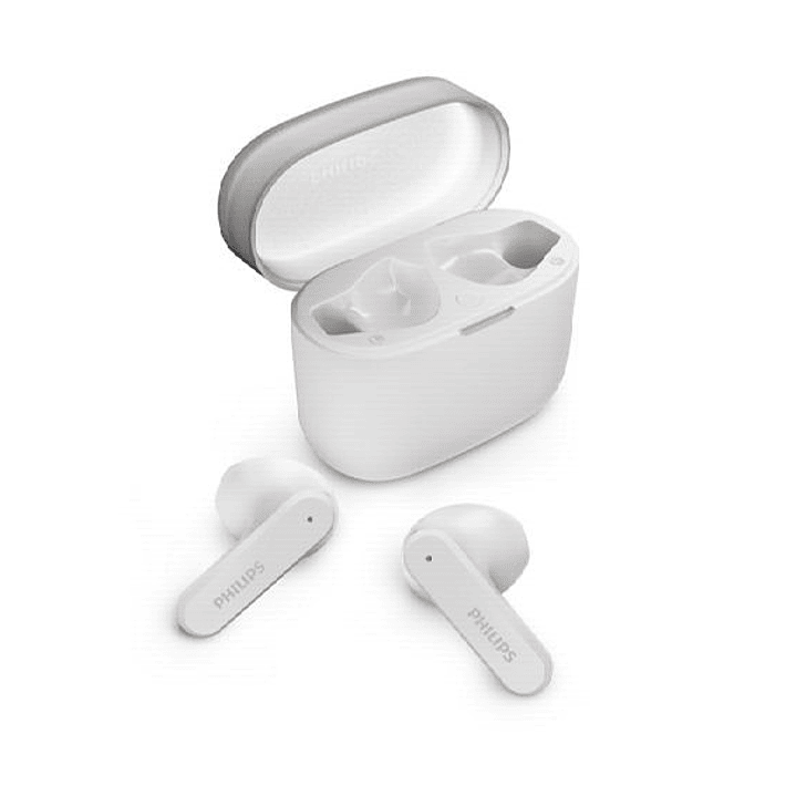 Philips Auriculares Intraurales Inalambricos - Bluetooth 5.3 - Autonomia hasta 28h - TWS - IPX4 - Alcance 10m - Conector USB-C - Color Blanco 1