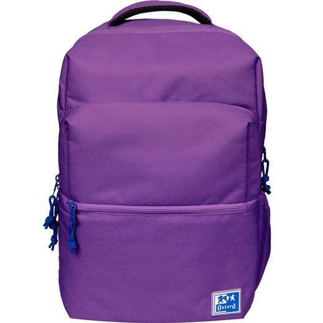 Oxford B-Ready Mochila 28L - Tamaño 42x30x15cm - Bolsillo acolchado - Asa Superior - Poliester Reciclado RPET - Color Lila 1