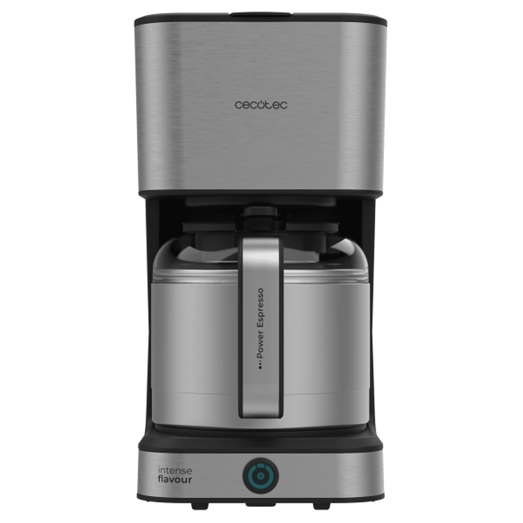 Cecotec Coffee 66 Drop and Thermo Cafetera de Goteo para 10 Tazas - 950W - Capacidad 1.2L - Termostato - Termo de Acero Inoxidable - Sistema Antigoteo 1