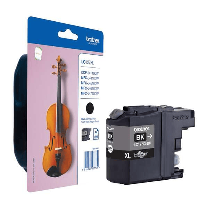 Brother LC127XL Negro Cartucho de Tinta Original - LC127XLBKBP 1