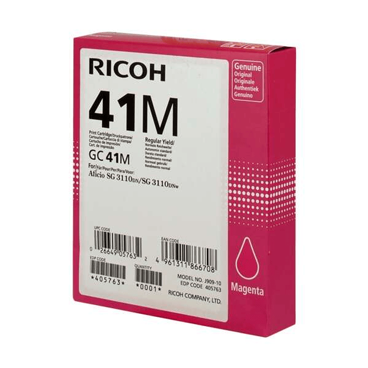 Ricoh GC41 Magenta Cartucho de Gel Original - 405763 1