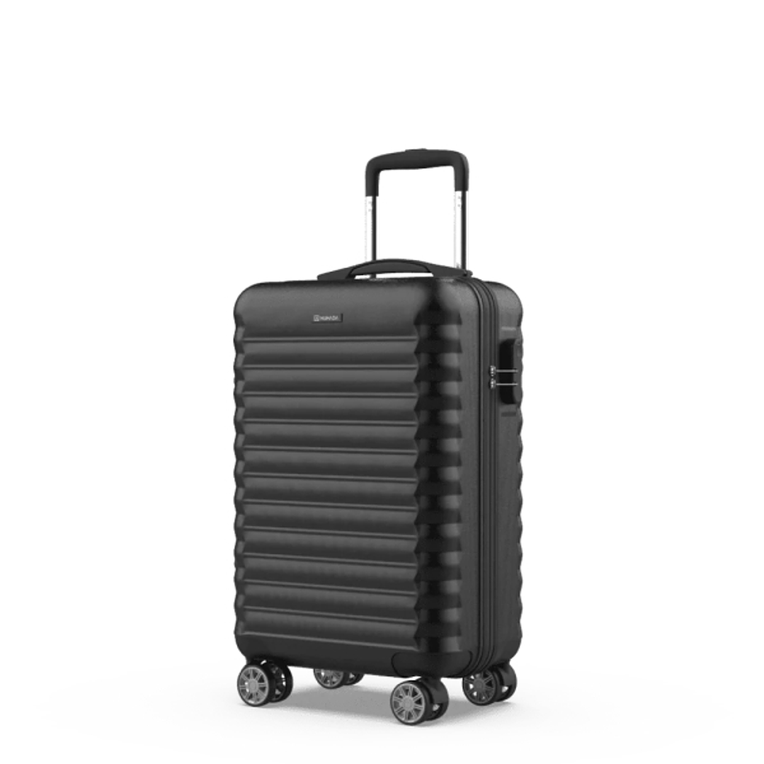 Numada Upfly Maleta de Cabina Rigida 20 - 4 Ruedas Dobles 360º - Cierre con Combinacion de 3 Digitos - Medidas 55x36x19cm - Color Negro 1