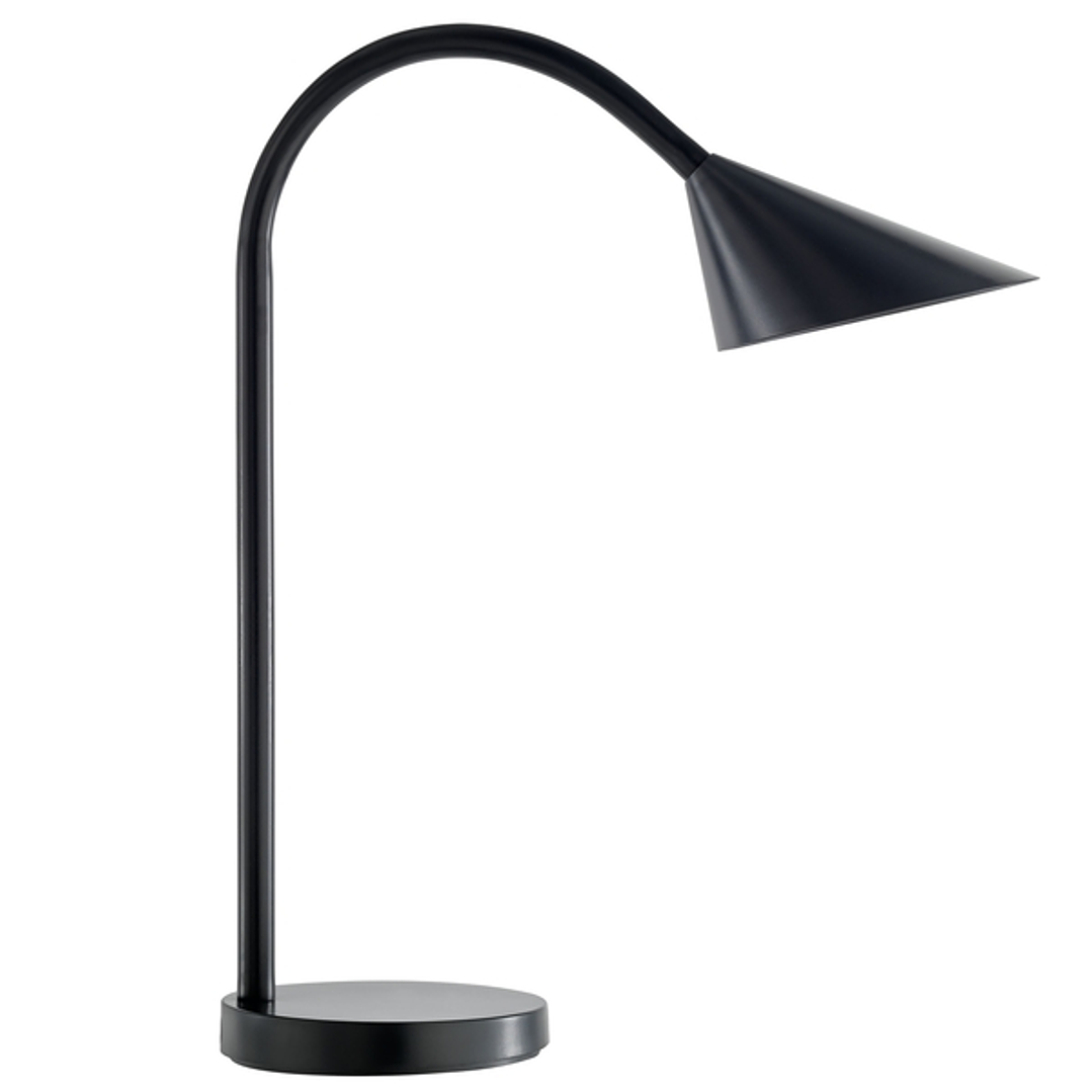 Unilux Lampara de Escritorio LED Sol - Iluminacion LED de Bajo Consumo - Diseño Elegante y Moderno - Brazo Flexible para Ajustar la Luz - Ideal para E 1