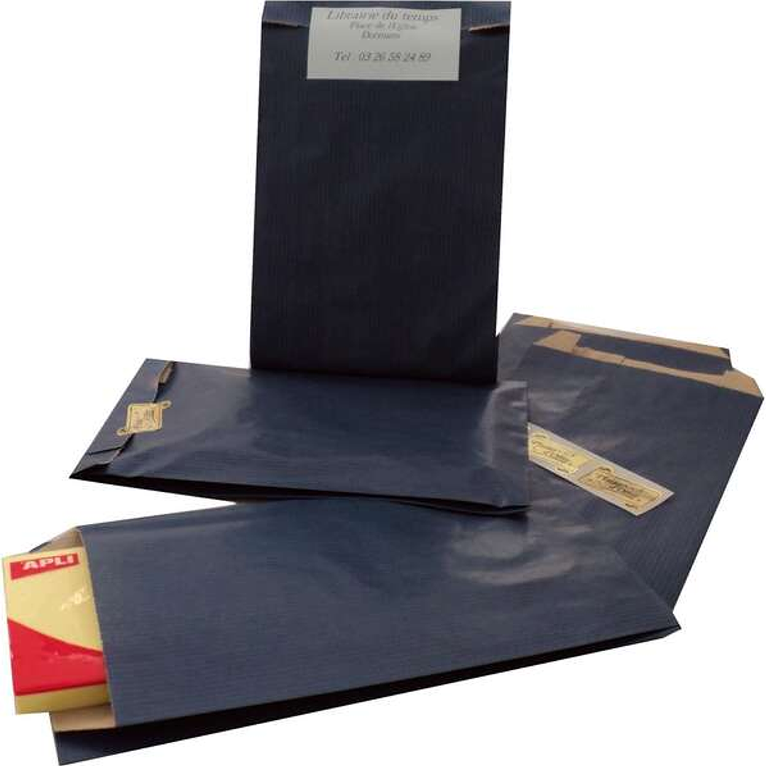 Apli Pack de 250 Sobres Kraft - Tamaño 24x43x7mm - Papel Kraft 50g/m² - Reutilizables y Reciclables - Color Azul 1