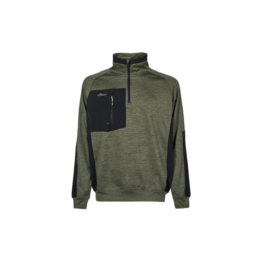 Upower Leeds Sudadera Polar - Talla L - Peso Ligero, Proteccion Termica - Color Verde Oscuro 1