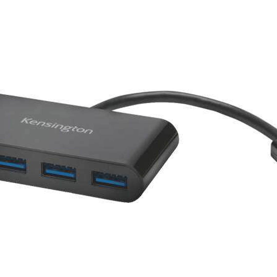 Kensington Hub 4 Puertos USB 3.0 - Amplia Productividad - Negro 1