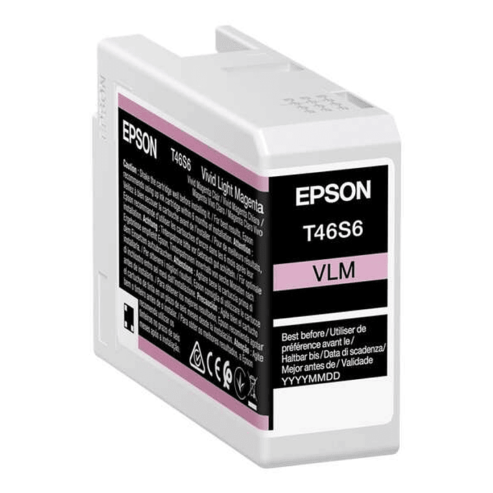Epson T46S6 Magenta Light Vivido Cartucho de Tinta Original - C13T46S600 1