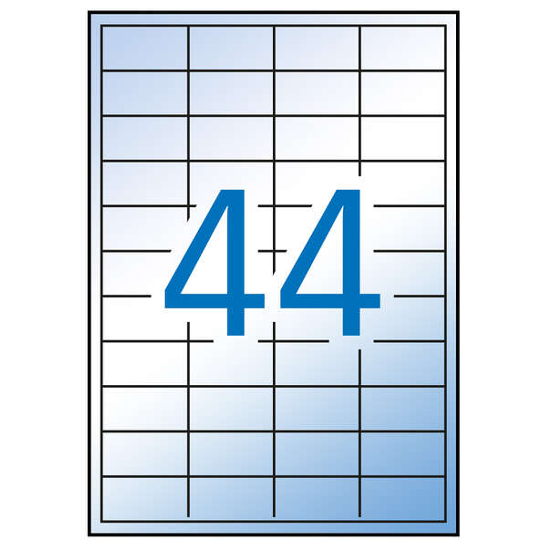 Apli Etiquetas Translucidas Resistentes Intemperie 48.5 x 25.4mm 100 Hojas 1