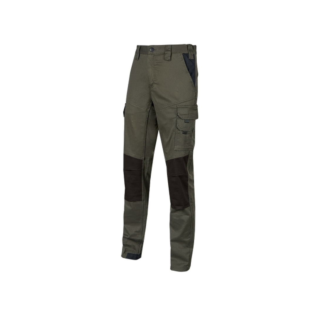 Upower Majo Pantalon de Trabajo - Talla 2XL - Algodon Elastico, Diseño Slim-Fit, Multiples Bolsillos, Proteccion Lumbar, Detalles Reforzados, Cinta Re 1