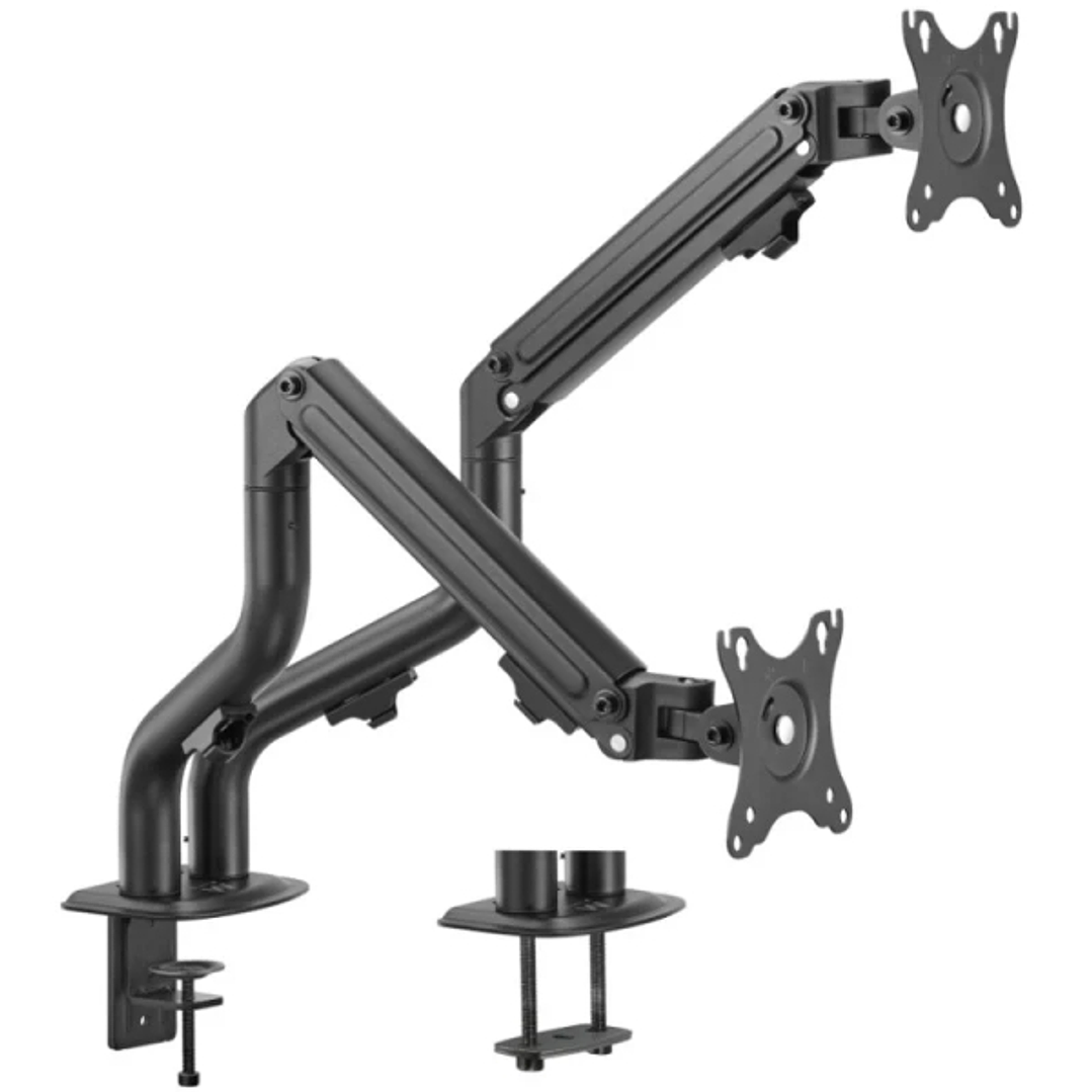 Ewent Soporte de Mesa Contrapeso Giratorio e Inclinable para Monitor/TV 16Kg - 2 Brazos - 17-32