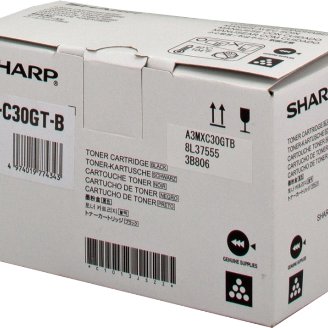 Sharp MXC30 Negro Cartucho de Toner Original - MX-C30GTB 1