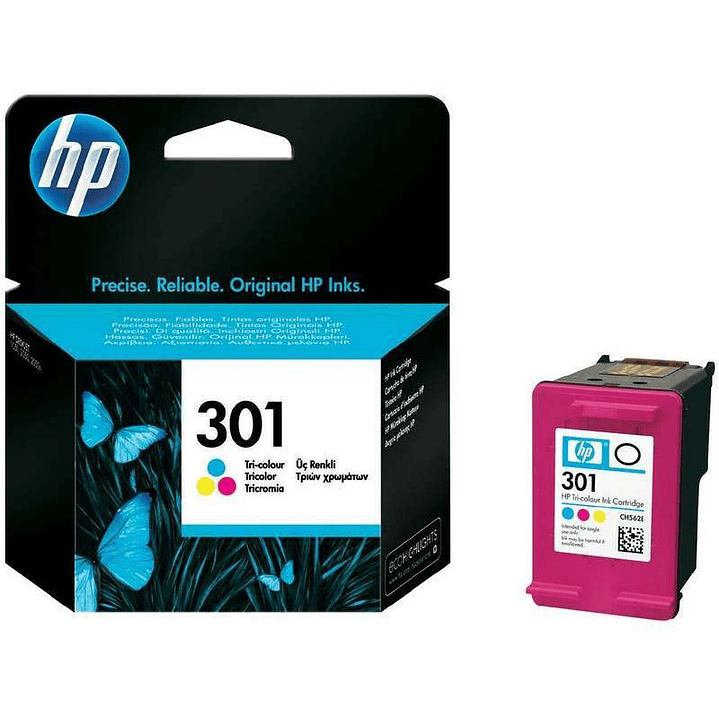 HP 301 Color Cartucho de Tinta Original - CH562EE 1