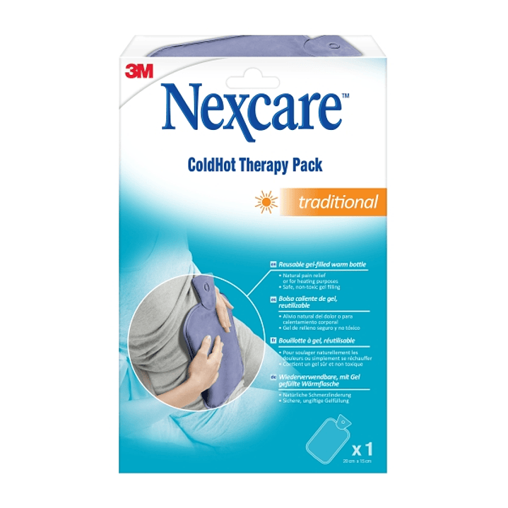 Nexcare Coldhot Therapy Bolsa Caliente de Gel - No Toxico - Acabado en Tela - Reutilizable - Color Azul Marino 1