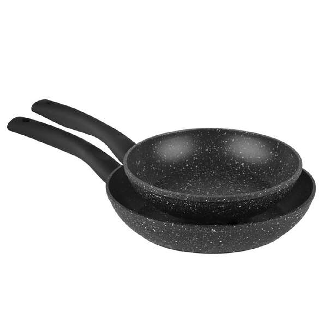 Orbegozo Pack 2 Sartenes Aluminio Forjado - Alta Calidad y Resistencia - Superficie Antiadherente - Ideal para Sorprender con Nuevas Recetas 1