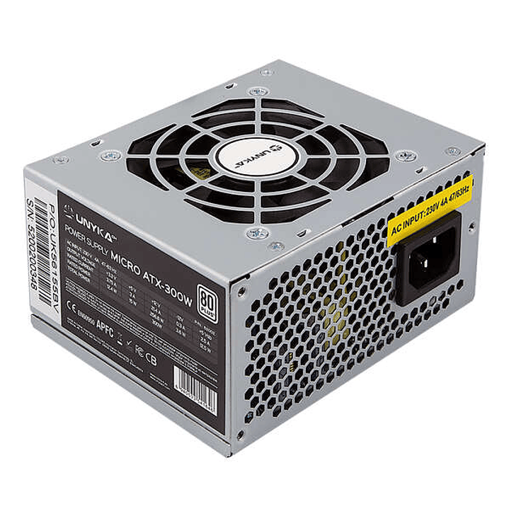 Unykach SFX 300W 85% Eficiencia Fuente de Alimentacion 300W SFX - Ventilador 80mm 1
