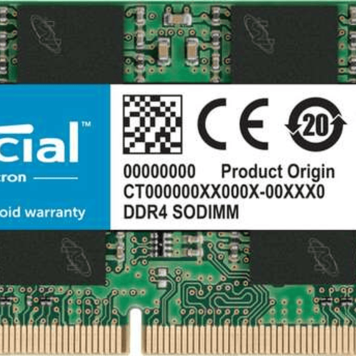 Crucial Memoria RAM SO-DIMM DDR4 2400Mhz PC4-19200 8GB CL17 1