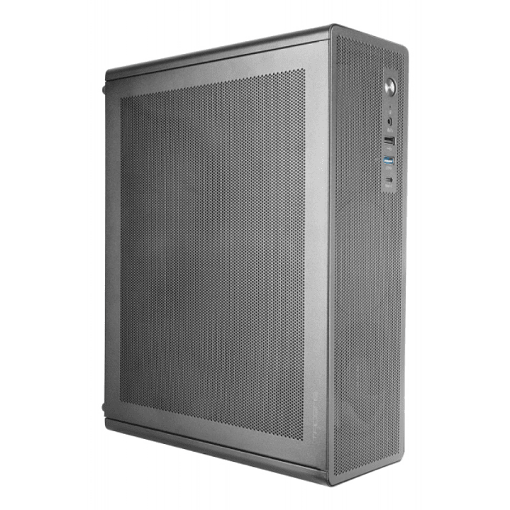 Tacens Aerom Slim 500 Caja Minitorre Ultra Compacta Micro ATX - Ventilador FDB de 90mm - Fuente de Alimentacion TFX 500W - Panel Frontal y Lateral de  1