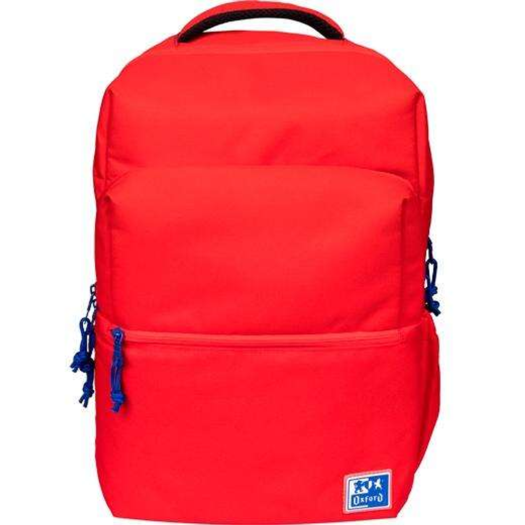 Oxford B-Ready Mochila Escolar - Tirantes Acolchados y Ajustables - Tamaño 42x30x15cm - Color Rojo 1