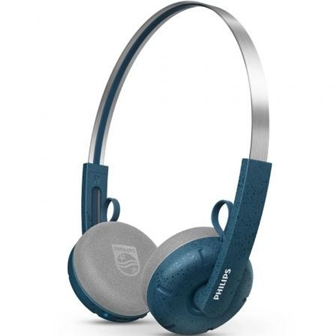 Philips Auriculares Supraaurales Inalambricos - Bluetooth 5.4 - Autonomia hasta 26h - Alcance 10m - Conector USB-C - Altavoz de 40mm - Color Azul 1