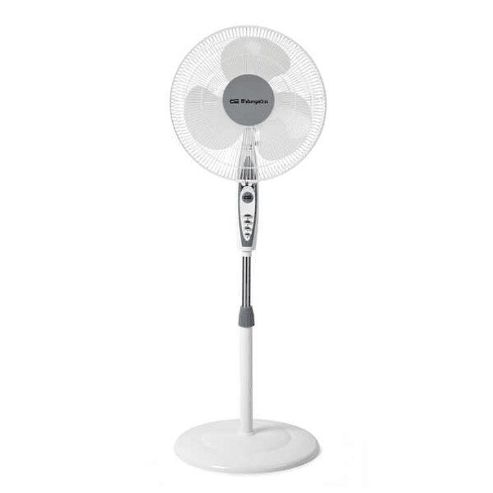 Orbegozo SF 0147 Ventilador de Pie - Potente Ventilacion de 3 Velocidades - Cabezal Oscilante y Multiorientable - Silencioso y Seguro - Altura Regulab 1