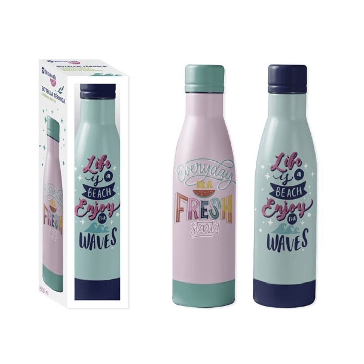 Bismark Botella Termica 500ml - Aislamiento de Vacio de Doble Pared - Tapon Hermetico - 2 Modelos Diferentes 1