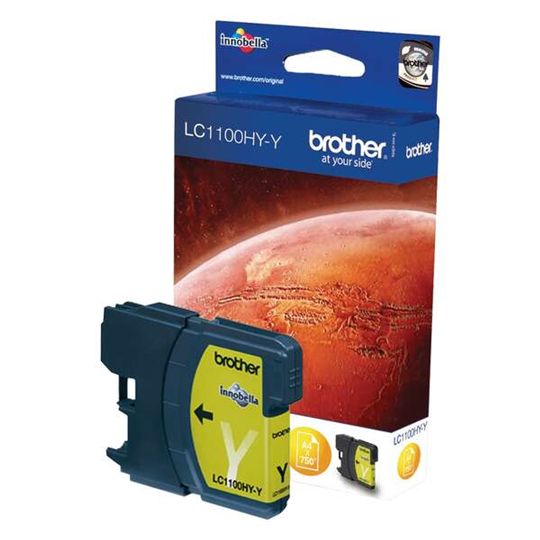 Brother LC1100XL Amarillo Cartucho de Tinta Original - LC1100HYY 1
