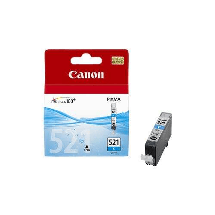 Canon CLI521 Cyan Cartucho de Tinta Original - 2934B001 1
