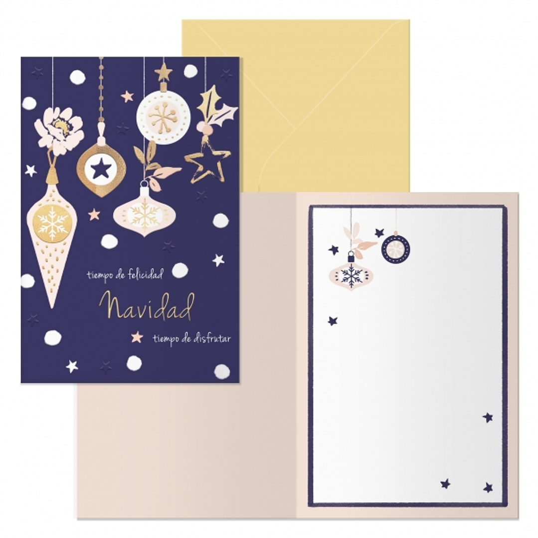 Dohe Jingle Pack de 6 Tarjetas de Felicitacion Navideña con Sobre - Tamaño Cerrada 11.5x17cm, Abierta 23x17cm - Papel Offset - Impresas a todo Color 1
