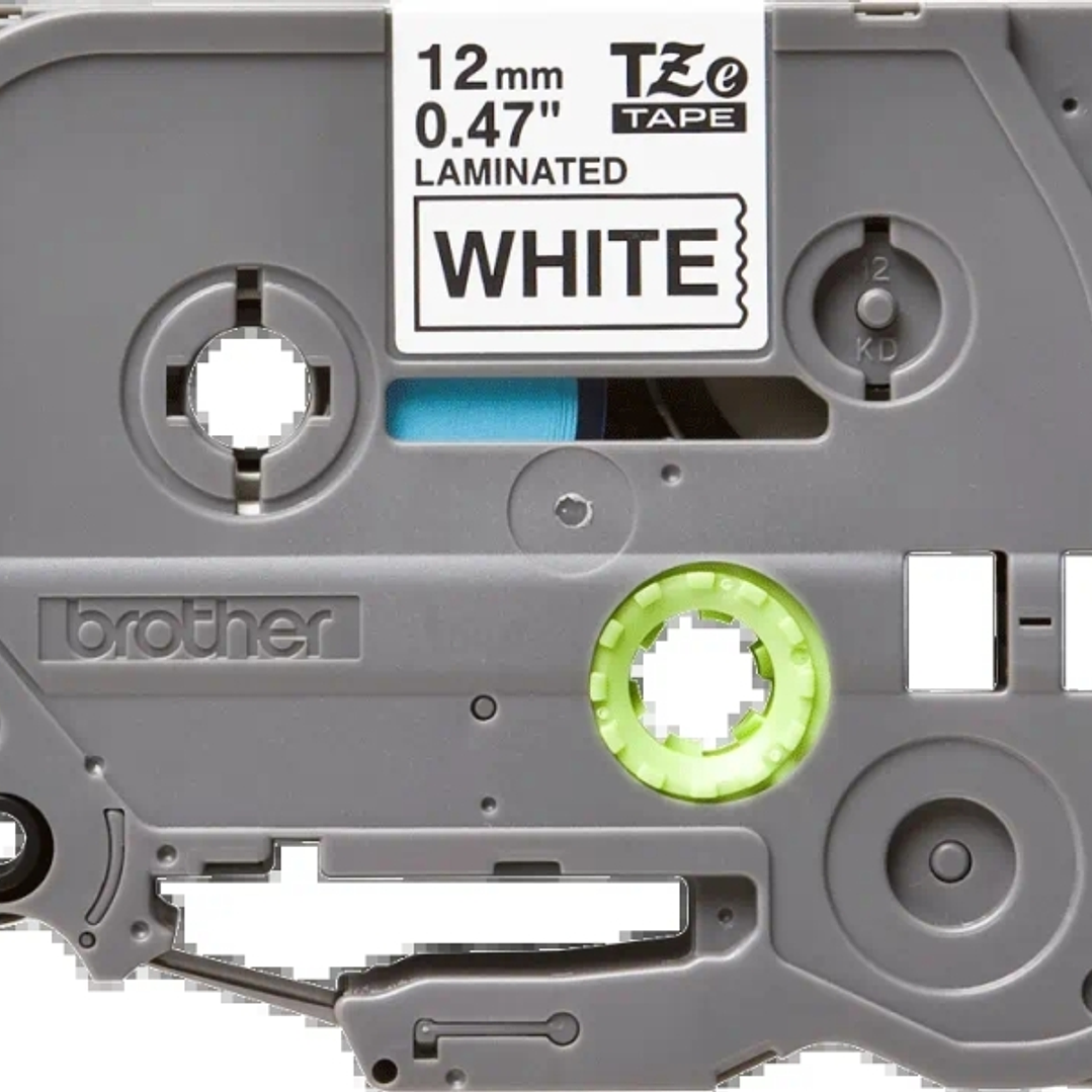 Brother TZe231 Cinta Laminada Original de Etiquetas - Texto negro sobre fondo blanco - Ancho 12mm x 8 metros 1