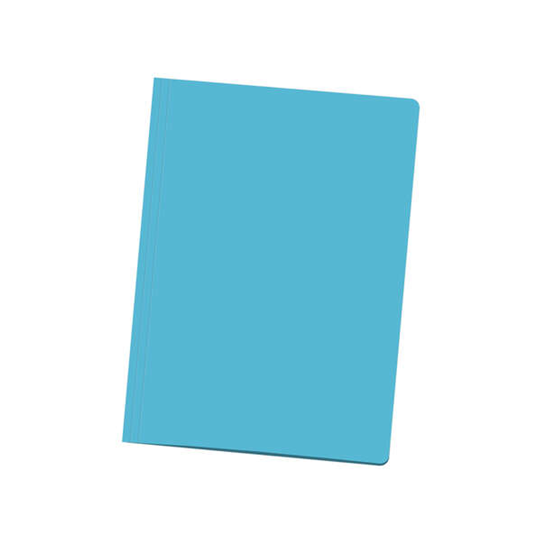 Dohe Pack de 50 Subcarpetas de Cartulina de 180gr - Con Ranura para Fastener - Resistente y Duradera - Ideal para Organizar Documentos - Color Azul Cl 1