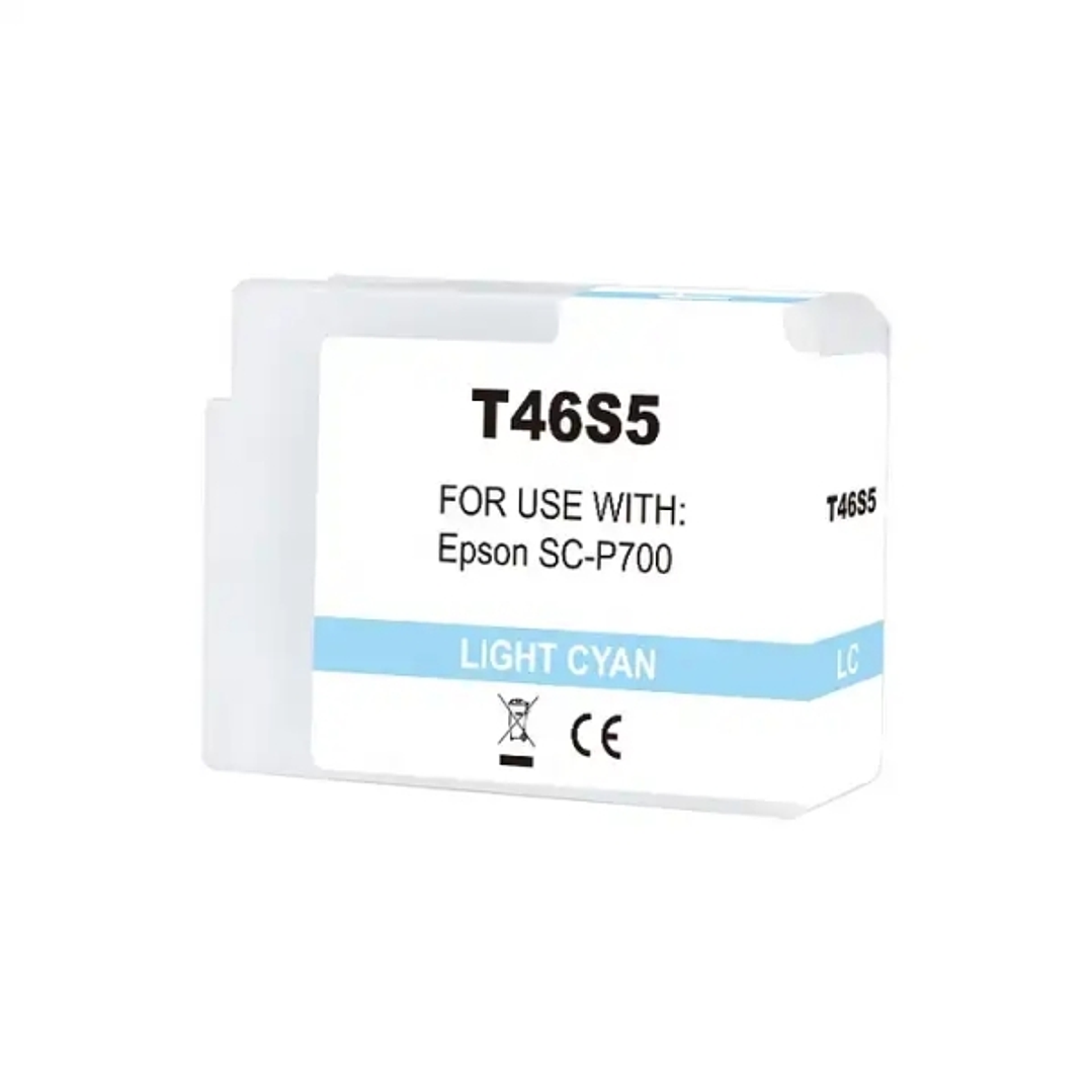 Epson T46S5 Cyan Light Cartucho de Tinta Pigmentada Generico - Reemplaza C13T46S500 1