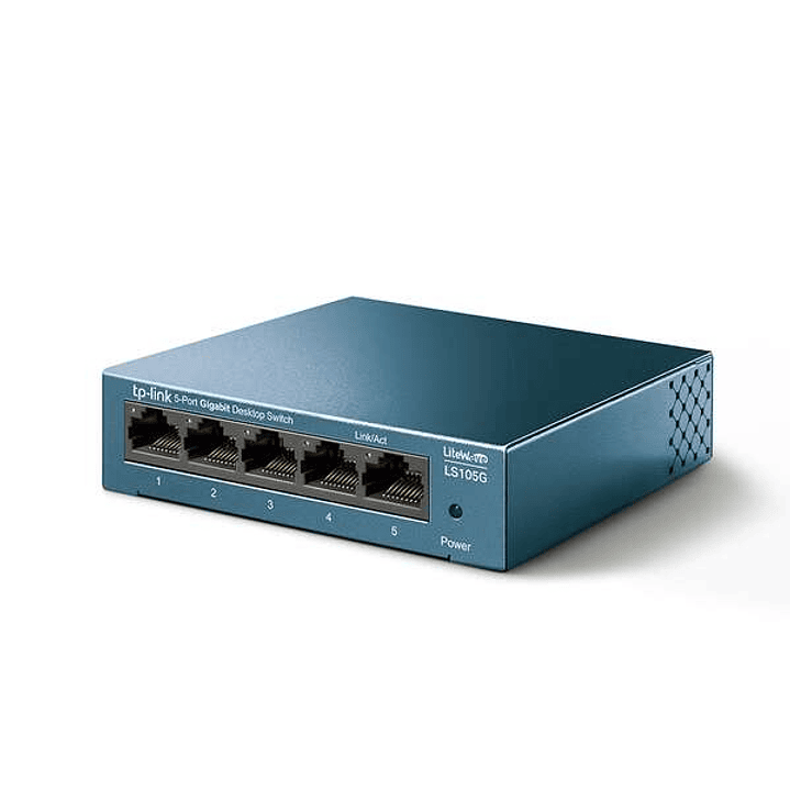 TP-Link Switch Sobremesa - 5 Puertos 10/100/1000Mbps - Tecnologia Verde - Control de Flujo - Plug & Play 1