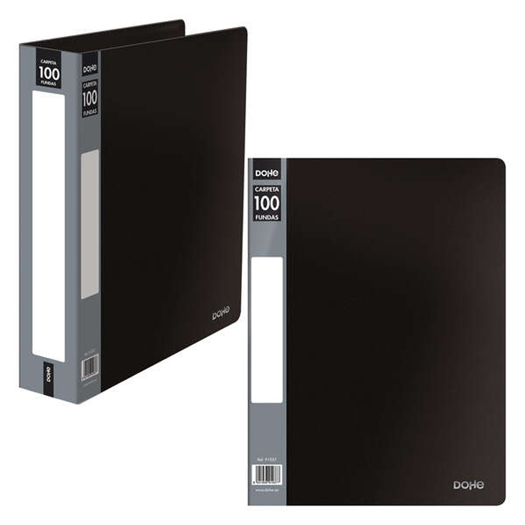 Dohe Carpetas con Fundas Din A4 - Tapa de Polipropileno Opaco - Bolsillo en Lomo - Fundas Transparentes Soldadas - Bolsa Individual 1
