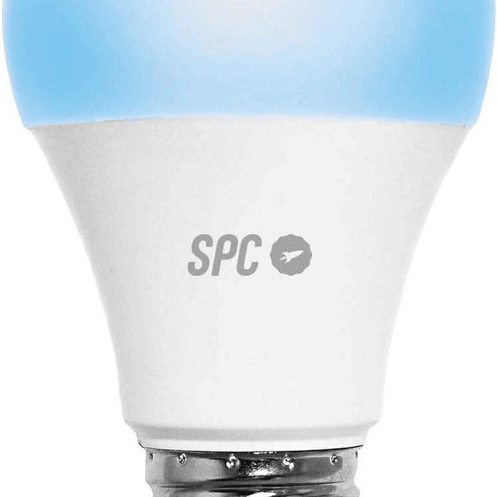 SPC Aura 1050 Bombilla Led Regulable Wi-Fi E27 - Ambientes Personalizables - Control desde la APP SPC Iot - Compatible con Alexa y Google Home - Hogar 1