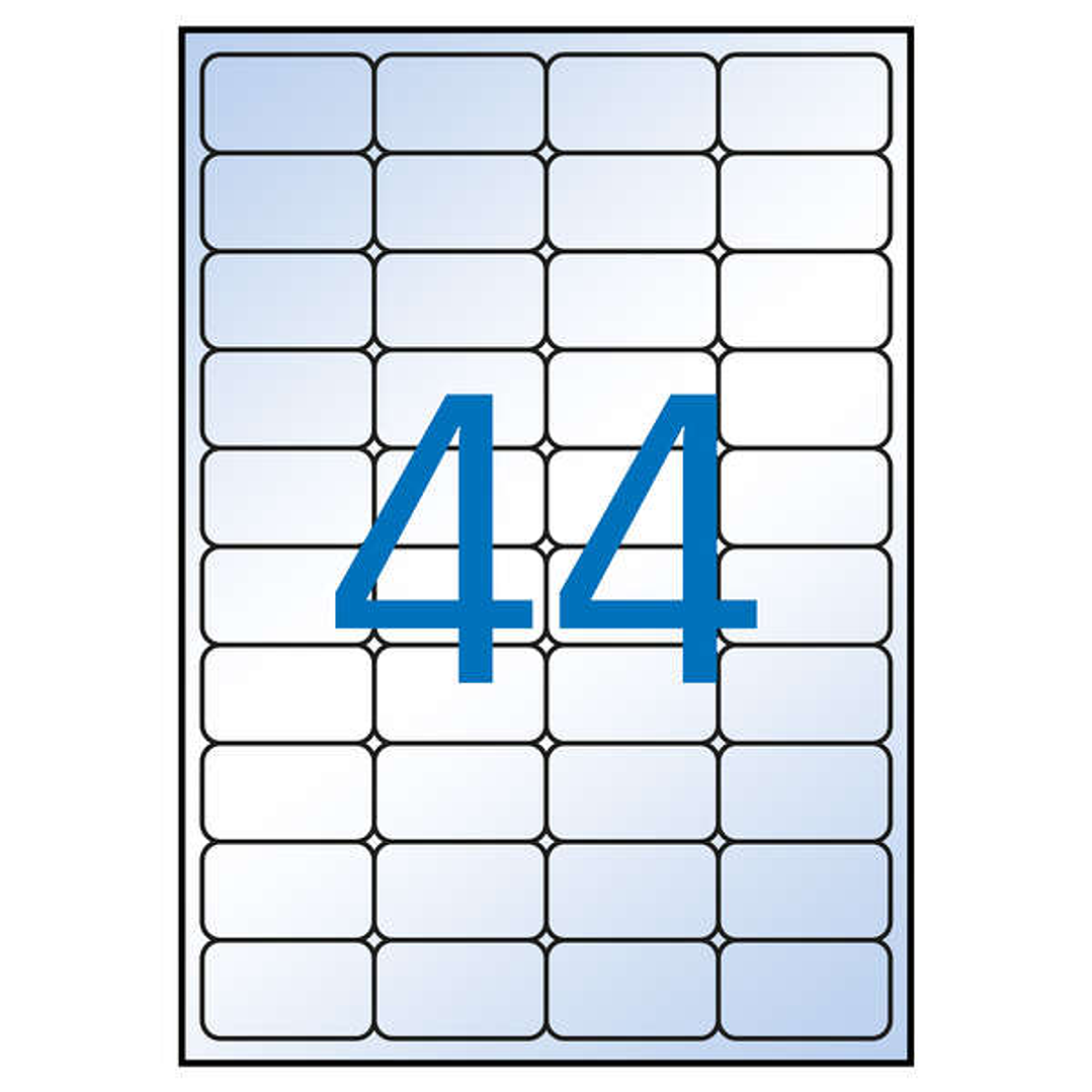 Apli Pack de 440 Etiquetas Transparentes Permanentes 48.5 x 25.4mm 1