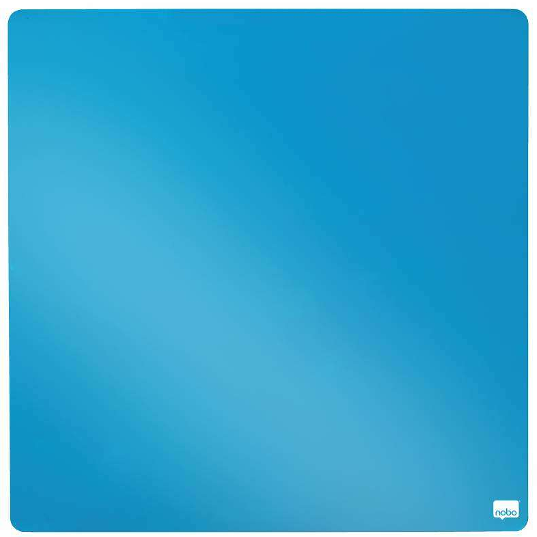 Nobo Tile Mini Pizarra Magnetica 360x360mm - Sin Marco - Borrado en Seco - Azul 1