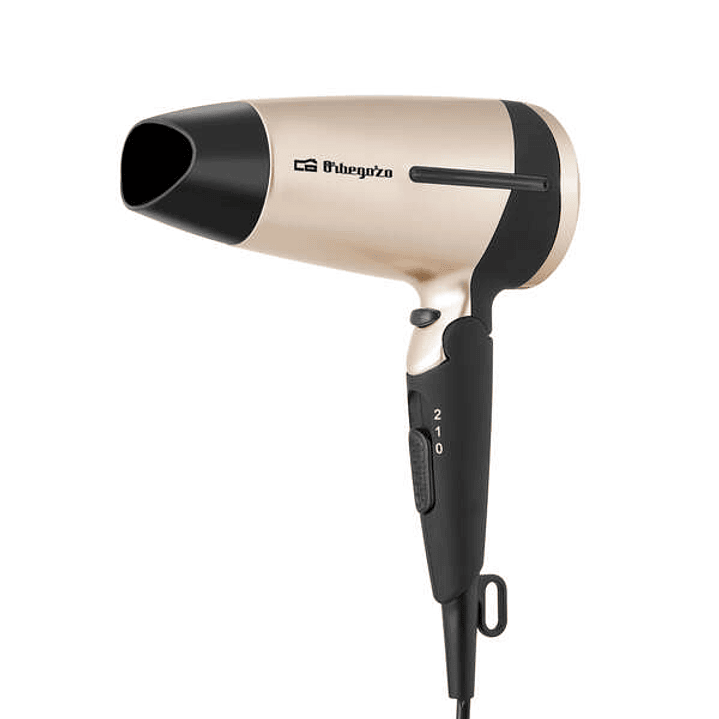 Orbegozo SE 1600 Secador Plegable de Viaje - Potente y Compacto - 2 Niveles de Temperatura - Pulsador de Aire Frio - Proteccion contra Sobrecalentamie 1