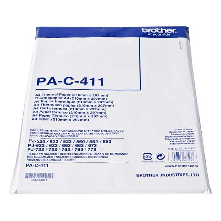 Brother PAC411 Pack de 100 Hojas A4 de Papel Termico Original 1
