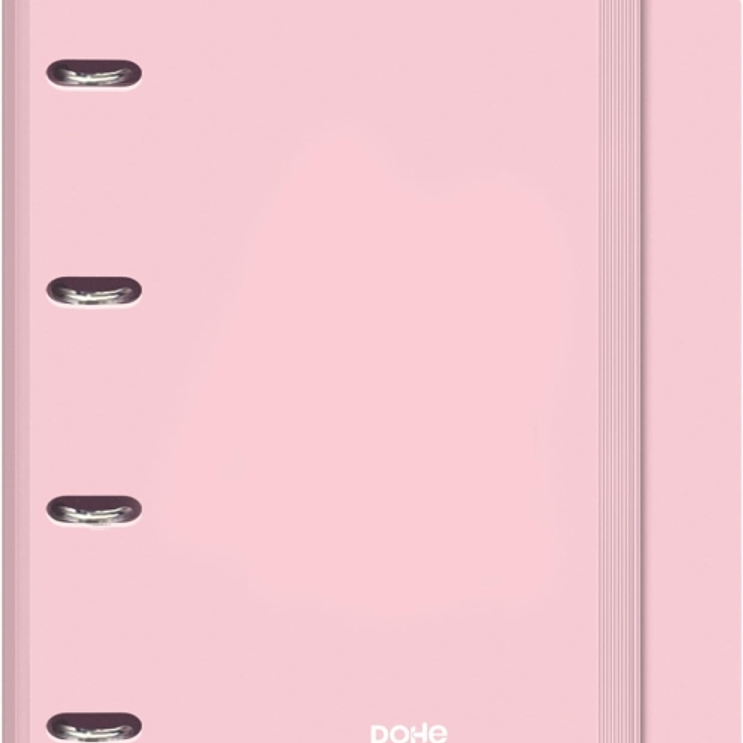 Dohe Serenity Polyfoam Carpeta de 4 Anillas Mixtas de 35mm A4 Recambio 100 Hojas Cuadricula 5mm - Cubierta de Polyfoam 2mm - Cierre con Goma - Incluye 1