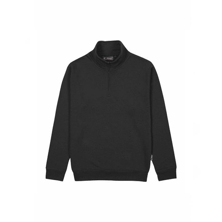 Upower Tautra Sudadera de Trabajo Confortable y Duradera - Talla L - Media Cremallera, Cuello Ajustable, Canale Elastico, Proteccion DPI1 - Color Negr 1