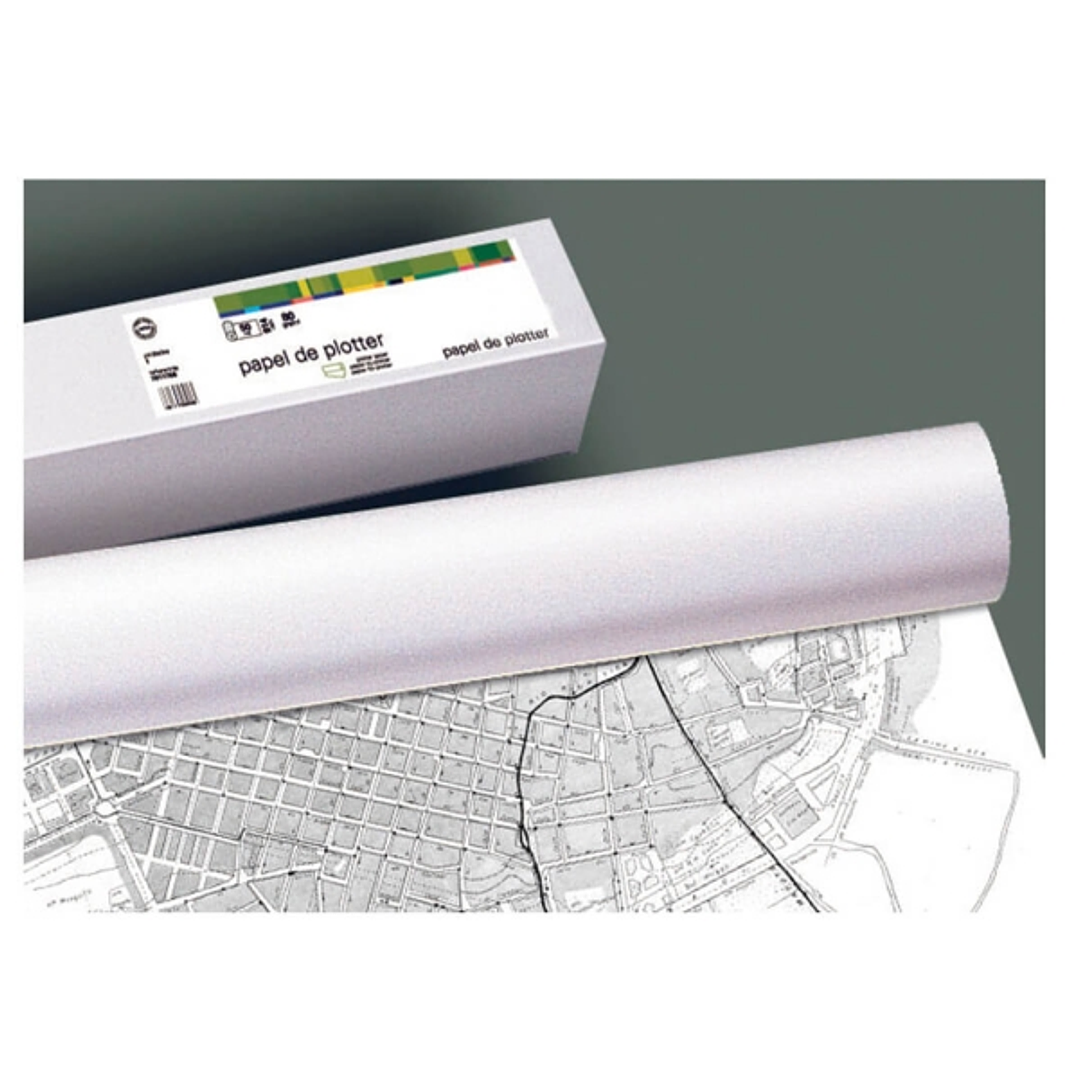 Fabrisa Plus Bobina de Papel para Plotter 90gr - Medidas 610mm x 50m 1
