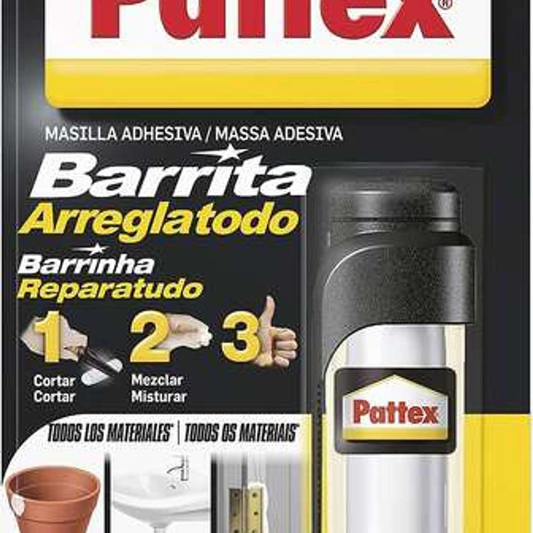 Pattex Barrita Arreglatodo Bl 48gr - Moldeable para Reparar y Sellar Agujeros y Fisuras - Ideal para Instalaciones. Depositos. Conductos. Radiadores y 1