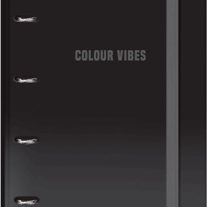 Dohe Colour Vibes Carpeta de 4 Anillas Mixtas de 35mm Recambio 100 Hojas Cuadricula 5mm - Formato A4 - Cierre con Goma - Incluye 4 Separadores y Sobre 1