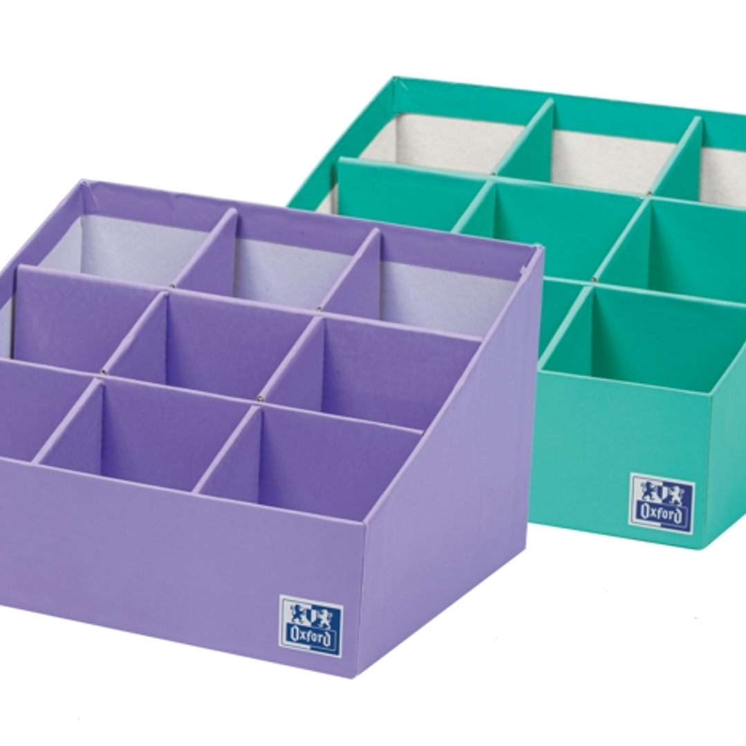 Oxford Portabolis Escalado 3x3 - Practico Organizador de Notas Adhesivas - Escala de Colores para Priorizar Tareas - Ideal para Planificar y Recordar  1