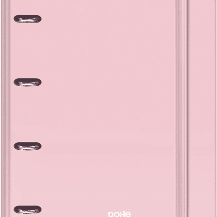 Dohe Serenity Carpeta de 4 Anillas Mixtas de 35mm Recambio 100 Hojas Cuadricula 5mm - Formato A4 - Cierre con Goma - Incluye 4 Separadores y Sobre de  1