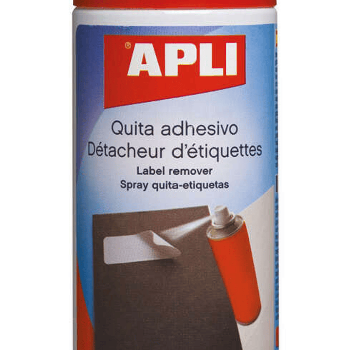 Apli Spray Quita Adhesivo 200ml - Elimina Facilmente Residuos de Adhesivo y Pegamento en Madera, Ceramica, Cristal, Metal y Plastico 1