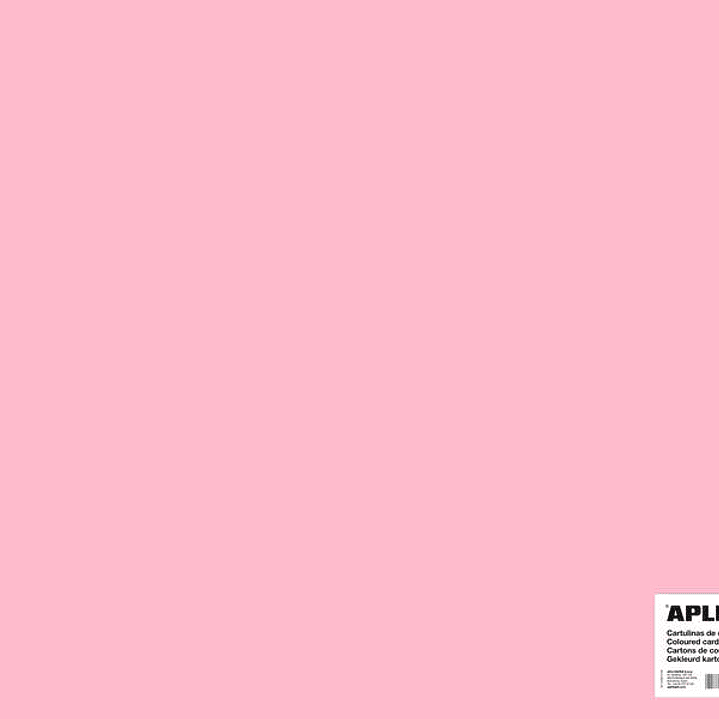 Apli Cartulina Rosa 50 x 65cm 170g 25 Hojas 1