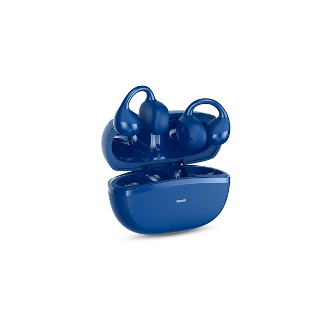 SPC Boost Clip Auriculares Inalambricos True Wireless - Diseño Open Ear - Cancelacion de Ruido - Control Tactil - Google Fast Pair - Color Azul 1