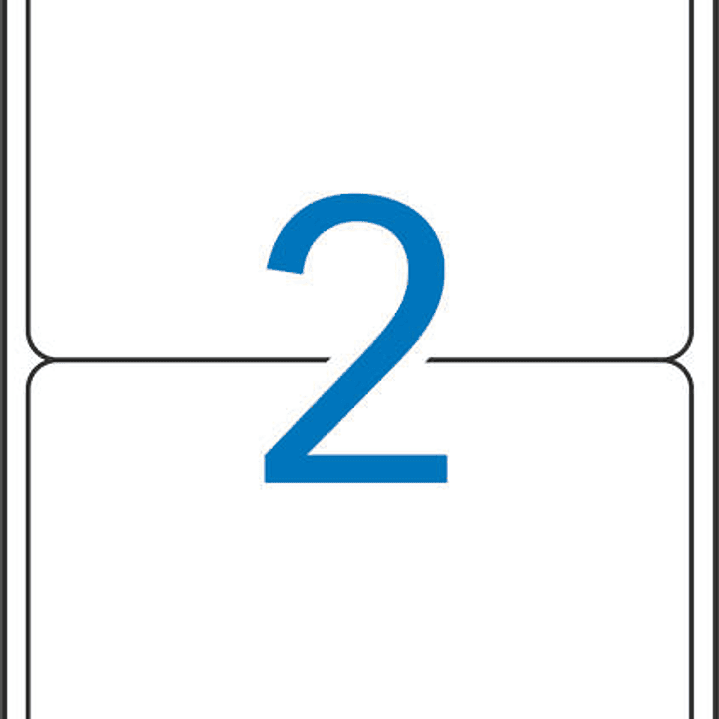 Apli Etiquetas Blancas Resistentes Intemperie 199.6 x 143.5mm 20 Hojas 1